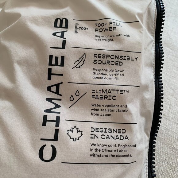 Aritzia Super Mini Puff Jacket – Matte Pearl, Size L - Picture 6 of 7